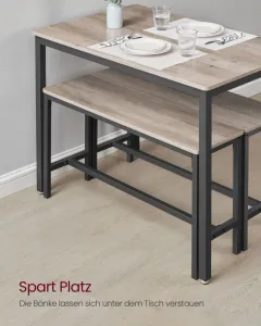 Jedálenský stôl s lavičkami KDT070B02