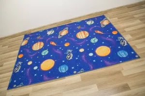 Detský koberec Galaxy planéty, rakety