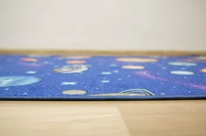 Detský koberec Galaxy planéty, rakety