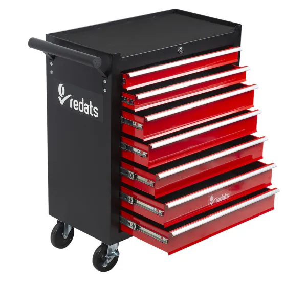 REDATS Dielenský vozík na náradie, sedem zásuviek,Compact Black