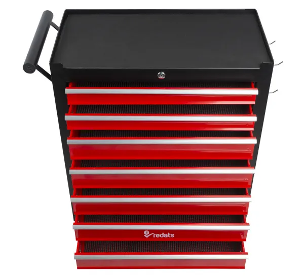 REDATS Dielenský vozík na náradie, sedem zásuviek,Compact Black