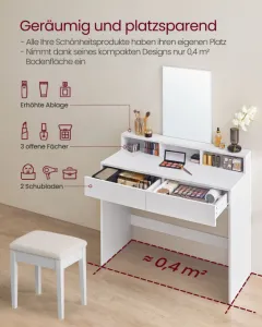 Toaletný stolík so zrkadlom RDT163W01