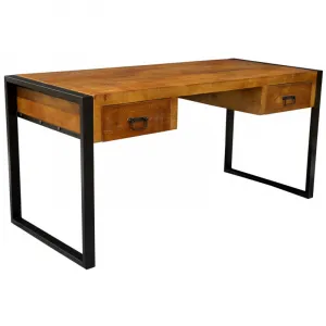 indickynabytok.sk - Písací stôl Retro 160x76x70 indický masív mango