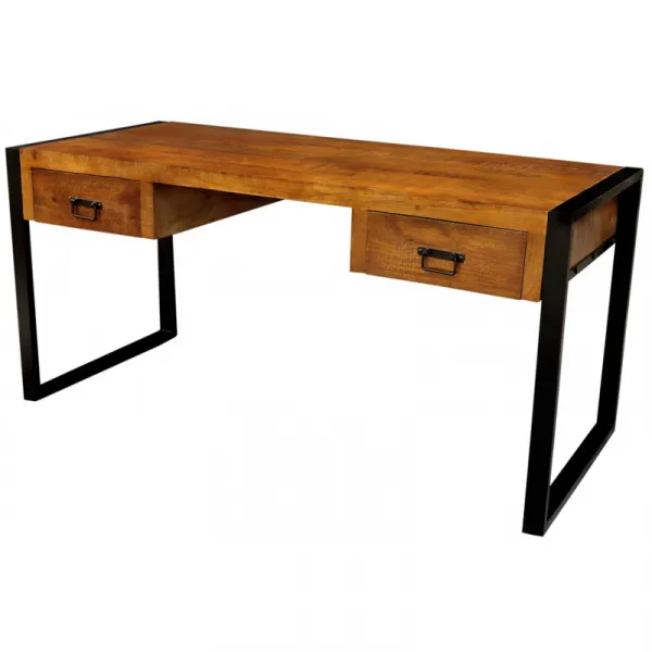 indickynabytok.sk - Písací stôl Retro 160x76x70 indický masív mango