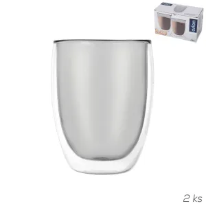 Poháre dvojstenné 2 ks DOUBLE latté 0,41 l