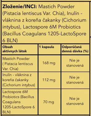 Masticha PROBIOTICS & PREBIOTICS - 90 kapsúl - Herbatica