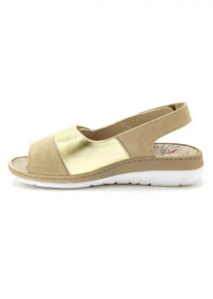 PÉDICONFORT® - Kožené sandále na suchý zips