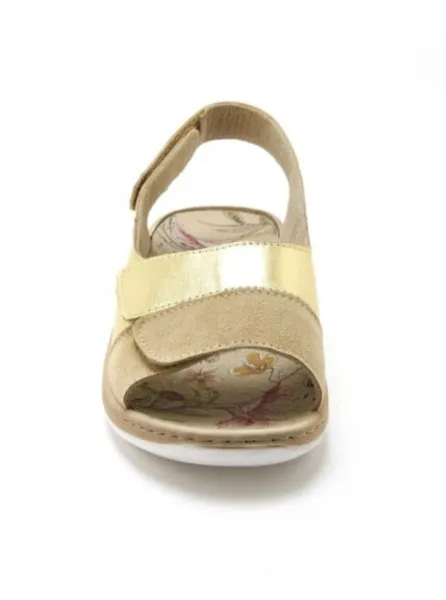 PÉDICONFORT® - Kožené sandále na suchý zips