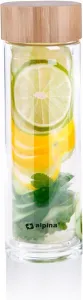Sklenená fľaša s dvojitou stenou a sitkom, 450 ml