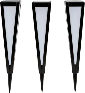 Solárny záhradný zápich Diamant, 3 ks