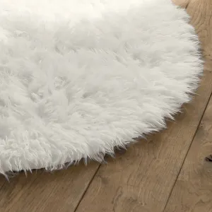 Okrúhly koberec s predĺženým vláknom