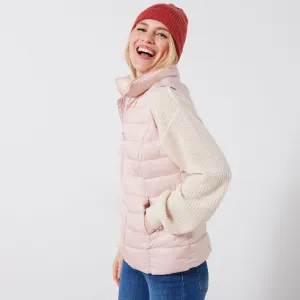 Nepremokavá prešívaná vesta na zips