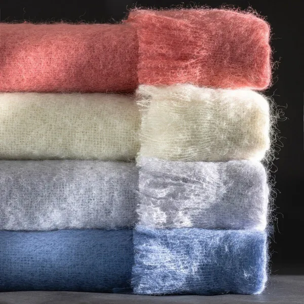 Mohérová vlnená deka Ourson® s kozou vlnou Angora