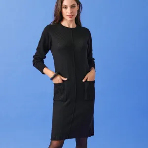 Pulóvrové šaty s vreckami