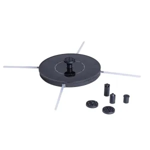 Haushalt international Solární fontána, černá, 16 cm