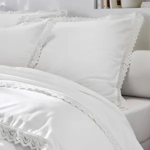 Jednofarebná posteľná bielizeň z čipky a bavlny zn. Colombine®