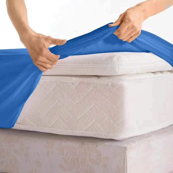 Jednofarebná napínacia plachta zn. Colombine® z džerseja s hĺbkou rohov 40 cm