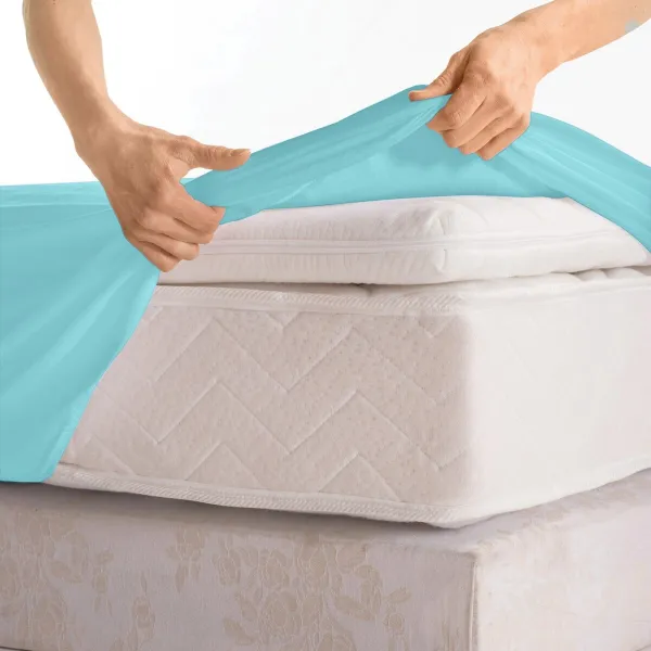Jednofarebná napínacia plachta zn. Colombine® z džerseja s hĺbkou rohov 40 cm