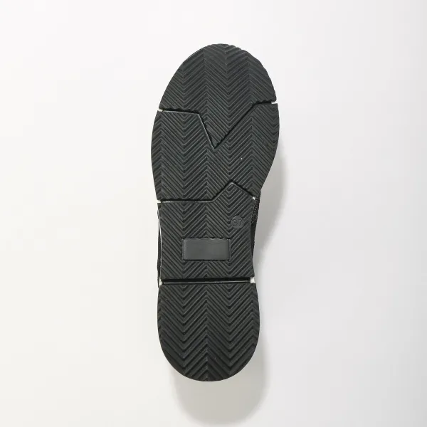 Sneakers so šnúrkami a zipsom, koža
