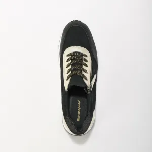 Sneakers so šnúrkami a zipsom, koža