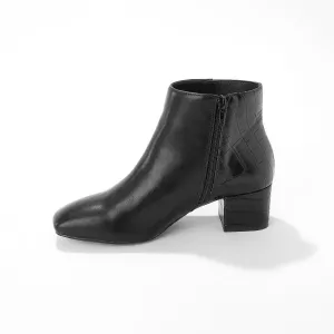 Nízke čižmy z 2 materiálov