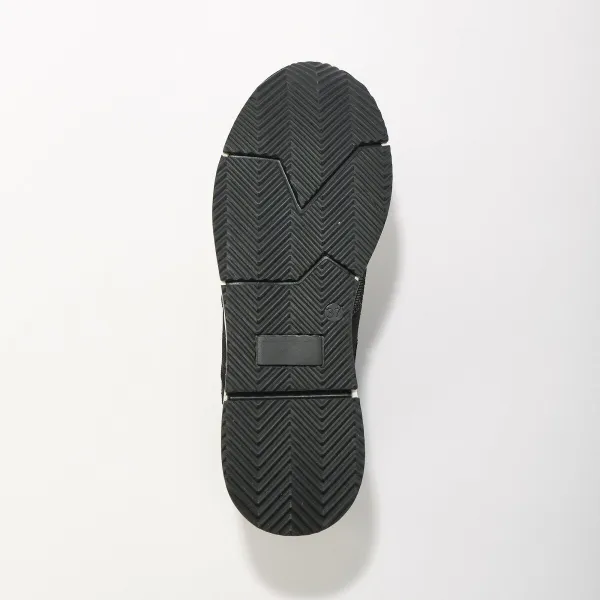 Sneakers so šnúrkami a zipsom, koža