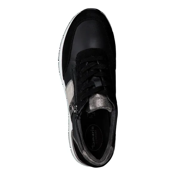 TAMARIS Kožené sneakers Tamaris, vysoko pohodlné