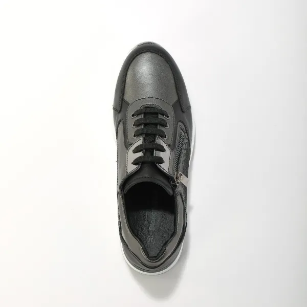 Kožené sneakers na klinovej podrážke