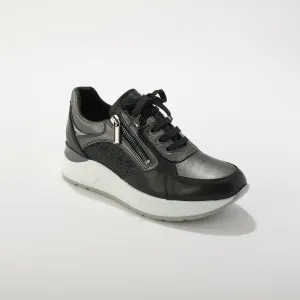 Kožené sneakers na klinovej podrážke
