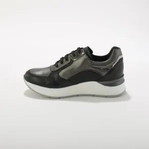 Kožené sneakers na klinovej podrážke