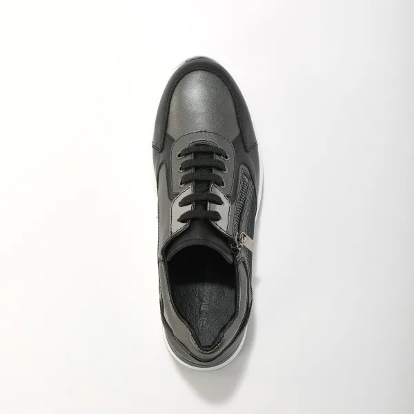Kožené sneakers na klinovej podrážke