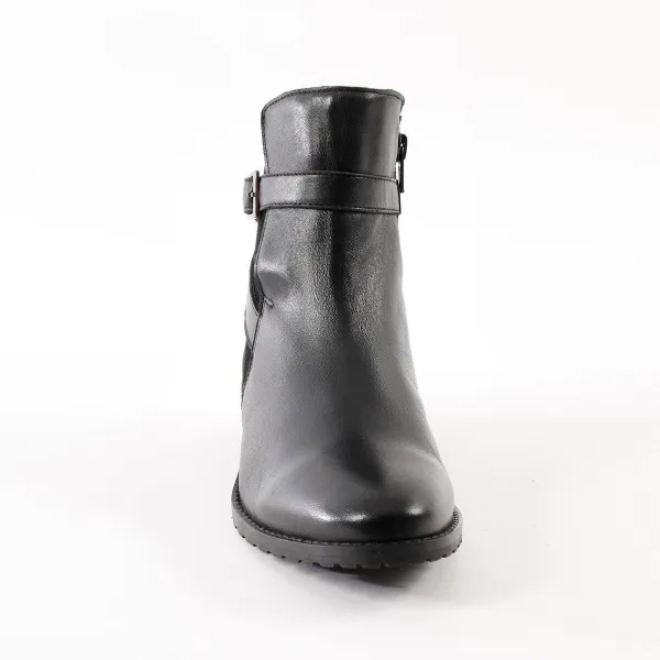 Kožené vysoké topánky s postranným zipsom