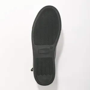 Zvýšené tenisky so zipsom, koža a kožená useň