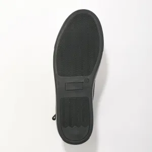Zvýšené tenisky so zipsom, koža a kožená useň