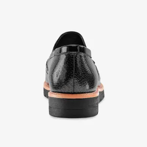 Slippers na klinovej podrážke, so strapcami