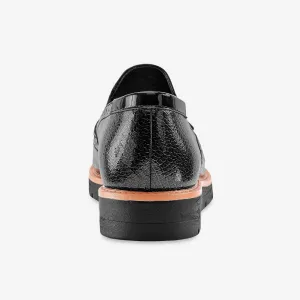 Slippers na klinovej podrážke, so strapcami
