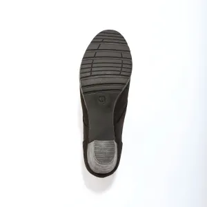 Vysoké topánky na podpätku s dreveným vzhľadom