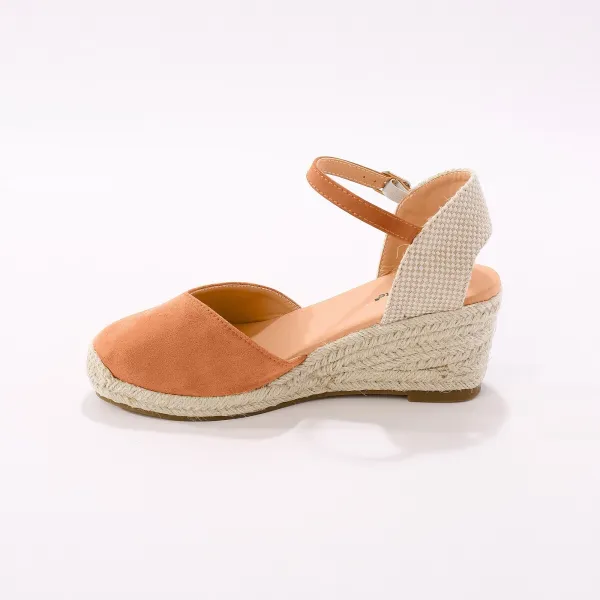 Remienkové espadrilky na klinovom podpätku