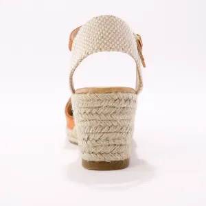 Remienkové espadrilky na klinovom podpätku