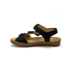 PÉDICONFORT® -  Sandále na suchý zips, velúrová koža