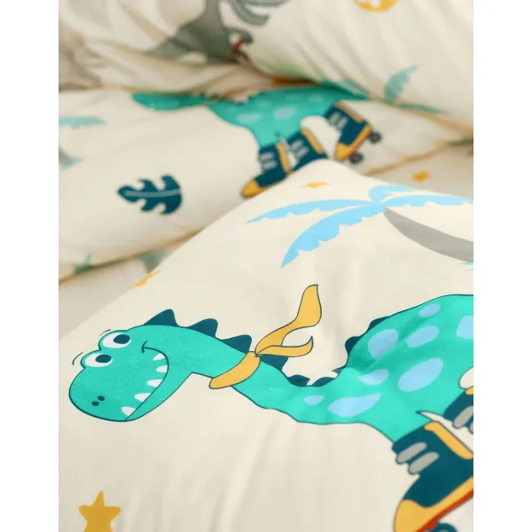 Detská bavlnená posteľná bielizeň s motívom Dinosaury
