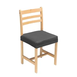 Pružný jednofarebný poťah na stoličku alebo sedadlo