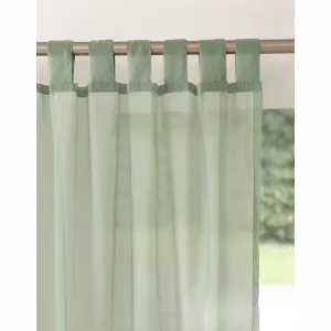 Jednofarebný voálový záves zakončený pútkami