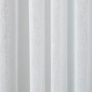 Jednofarebná voálová záclona s efektom ľanu