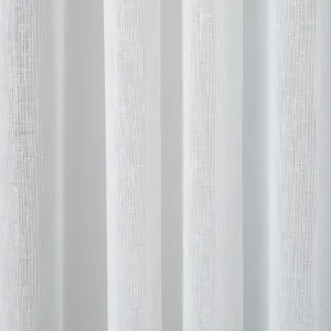 Jednofarebná voálová záclona s efektom ľanu