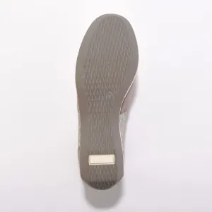 Kožené tenisky na zips, klinová podrážka