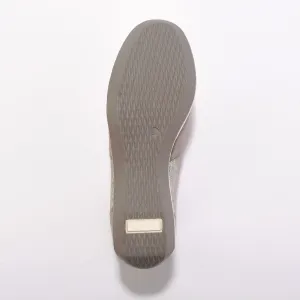 Kožené tenisky na zips, klinová podrážka