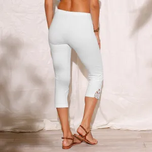 3/4 legíny s macramé