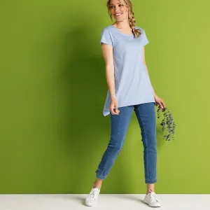 7/8 bielené džegíny, eco-friendly