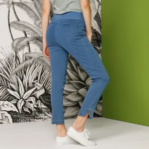 7/8 bielené džegíny, eco-friendly